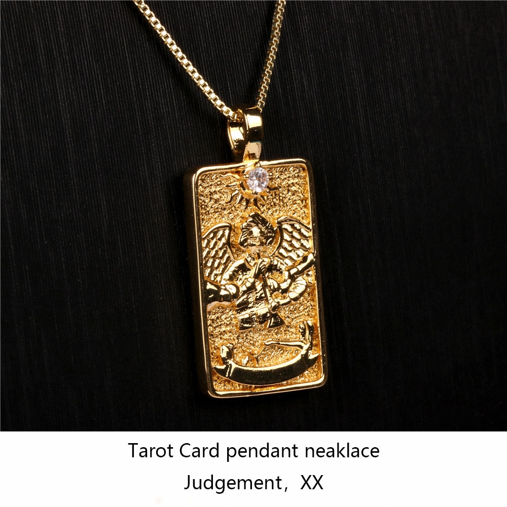 Wholesale Punk Hip Hop Diamond Square Necklace