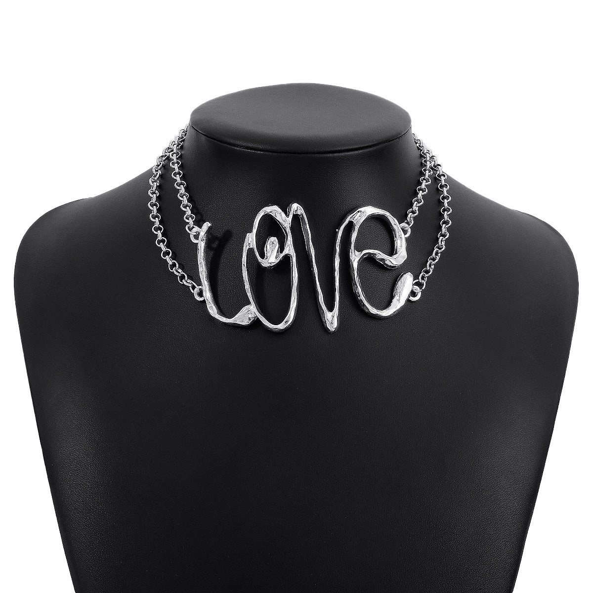 Wholesale Punk Hip-Hop Fashion Exaggerated Multi-layered Chain Necklace