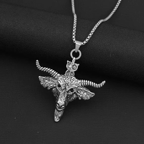 Wholesale Punk hip-hop pendant bull head necklace