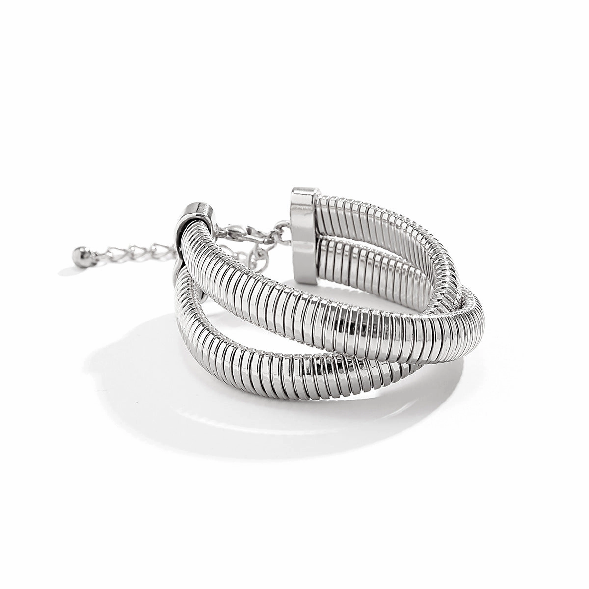 Wholesale Punk Metal Spiral Bracelet