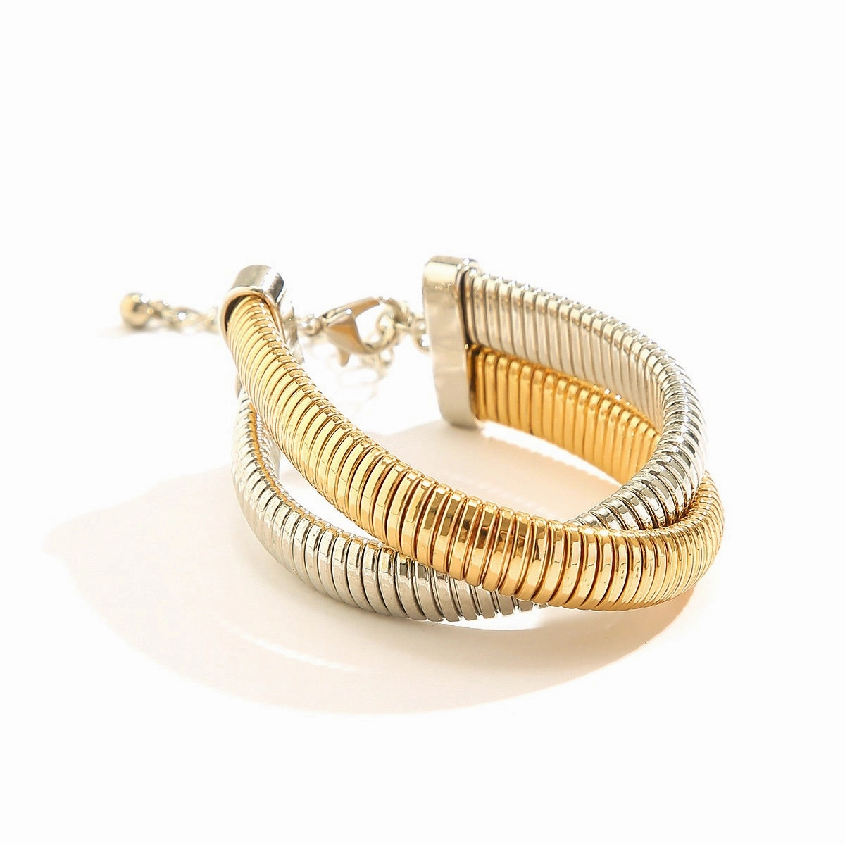 Wholesale Punk Metal Spiral Bracelet