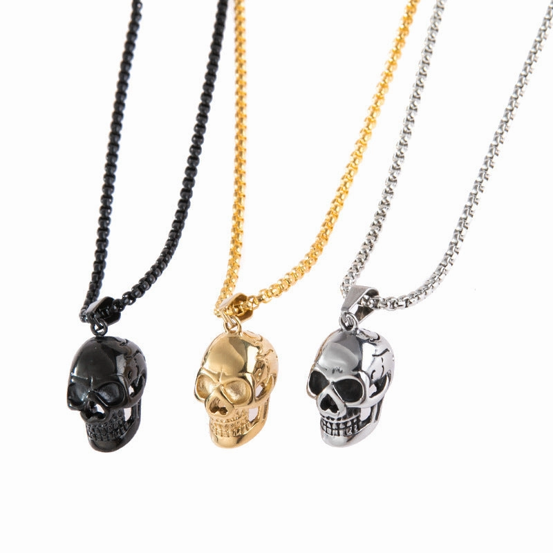 Wholesale Punk Non-mainstream Exaggerated Personality Skull Fashion Necklaces