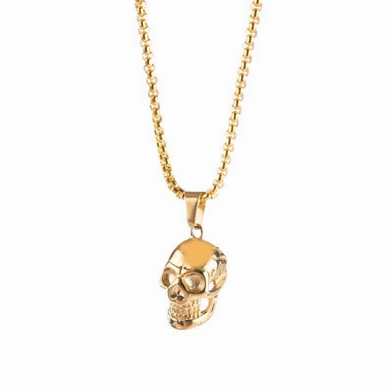 Wholesale Punk Non-mainstream Exaggerated Personality Skull Fashion Necklaces