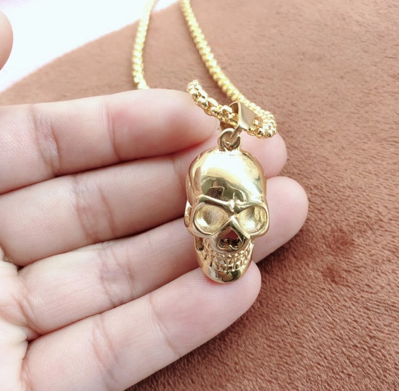 Wholesale Punk Non-mainstream Exaggerated Personality Skull Fashion Necklaces