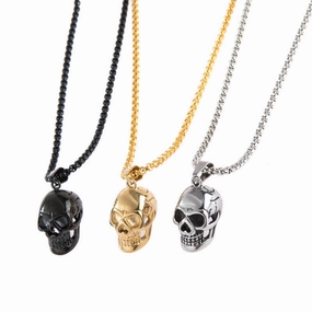 Wholesale Punk Non-mainstream Exaggerated Personality Skull Fashion Necklaces