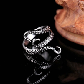 Wholesale Punk Octopus Tentacles Retro Wild Ring