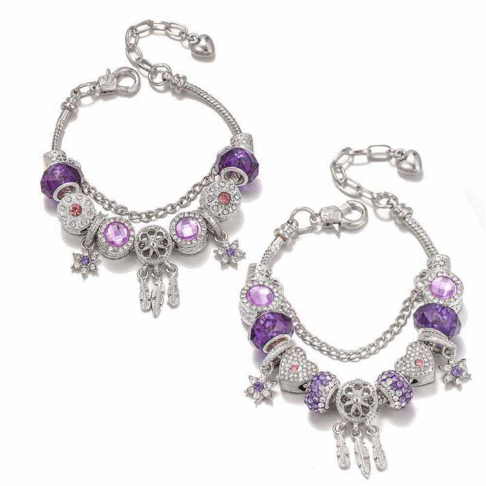 Wholesale Purple Dream Catcher Hexagram Bracelet