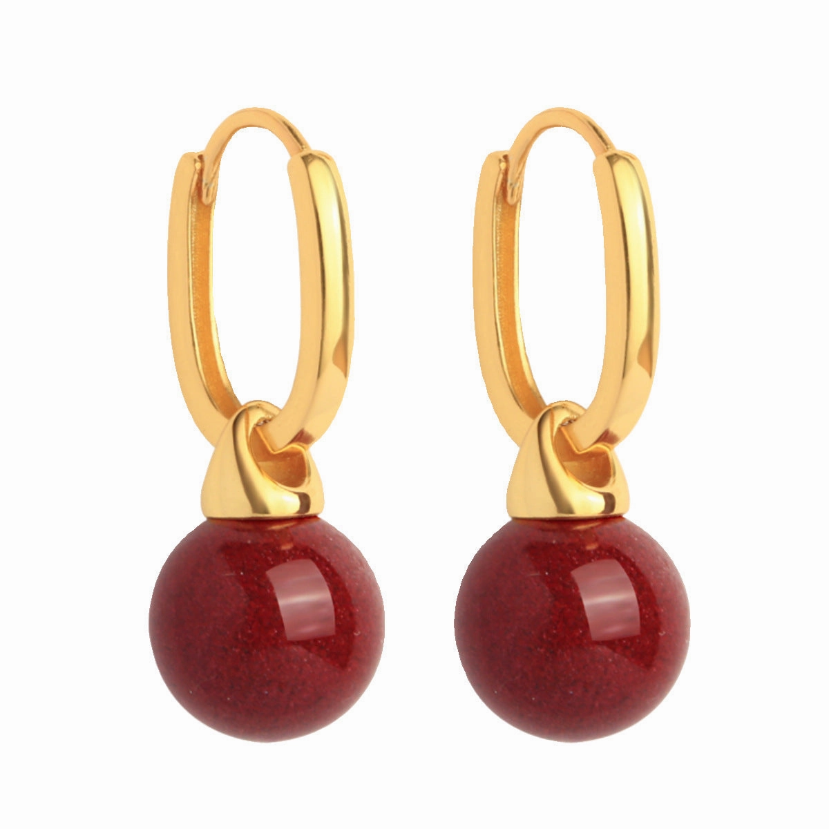Wholesale Purple gold sand earrings new Chinese retro earrings Mother's Day