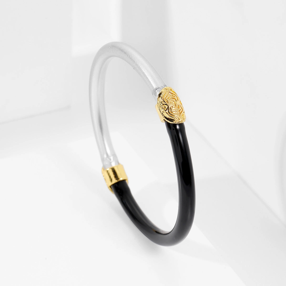 Wholesale Rainbow Color Matching Gold Powder Silicone Alloy Buckle Bracelet