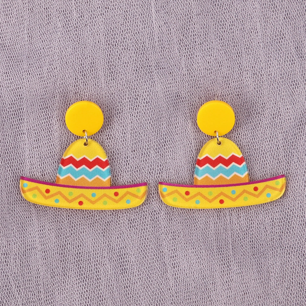 Wholesale Rainbow Horse Dragonfly Acrylic Earrings