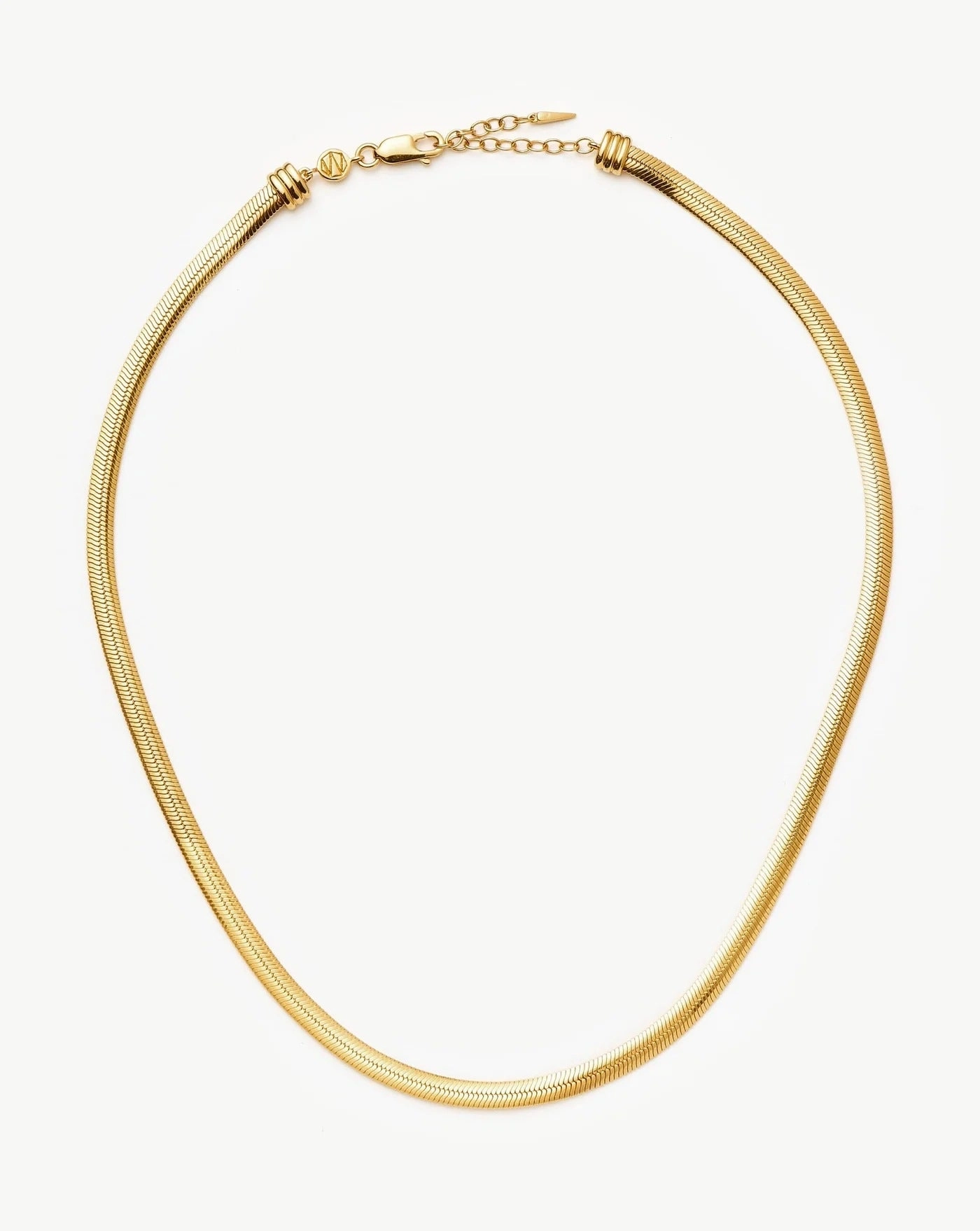 Wholesale Real gold electroplated irregular heart stacking necklace