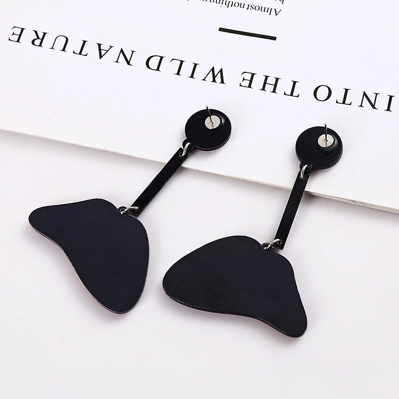 Wholesale Red Lip Biting Long Acrylic Earrings