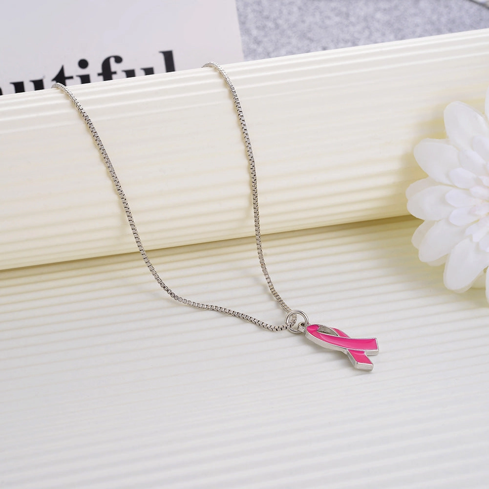 Wholesale Red Ribbon Sweater Chain Long Necklace