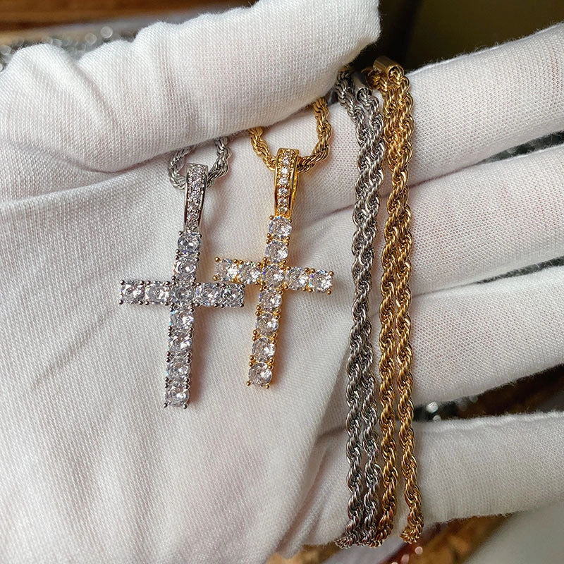 Wholesale Renqing Jewelry Rock Pendant  Hip-Hop Necklace