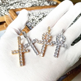 Wholesale Renqing Jewelry Rock Pendant  Hip-Hop Necklace