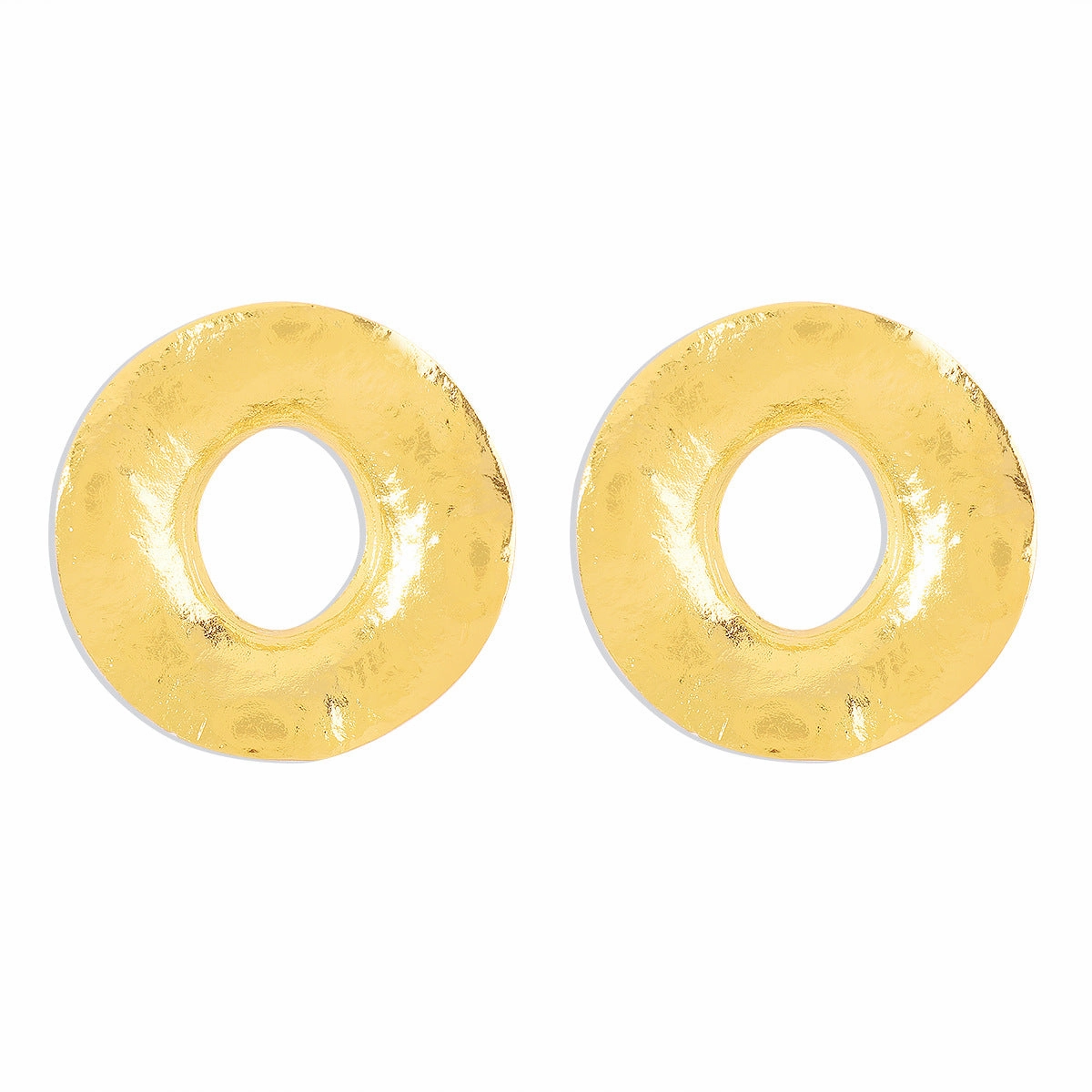Wholesale Retro Exaggerated Irregular Geometric Large Circle Earrings