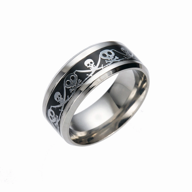 Wholesale Retro Exaggerated Pirate Captain Ring for Men and Women