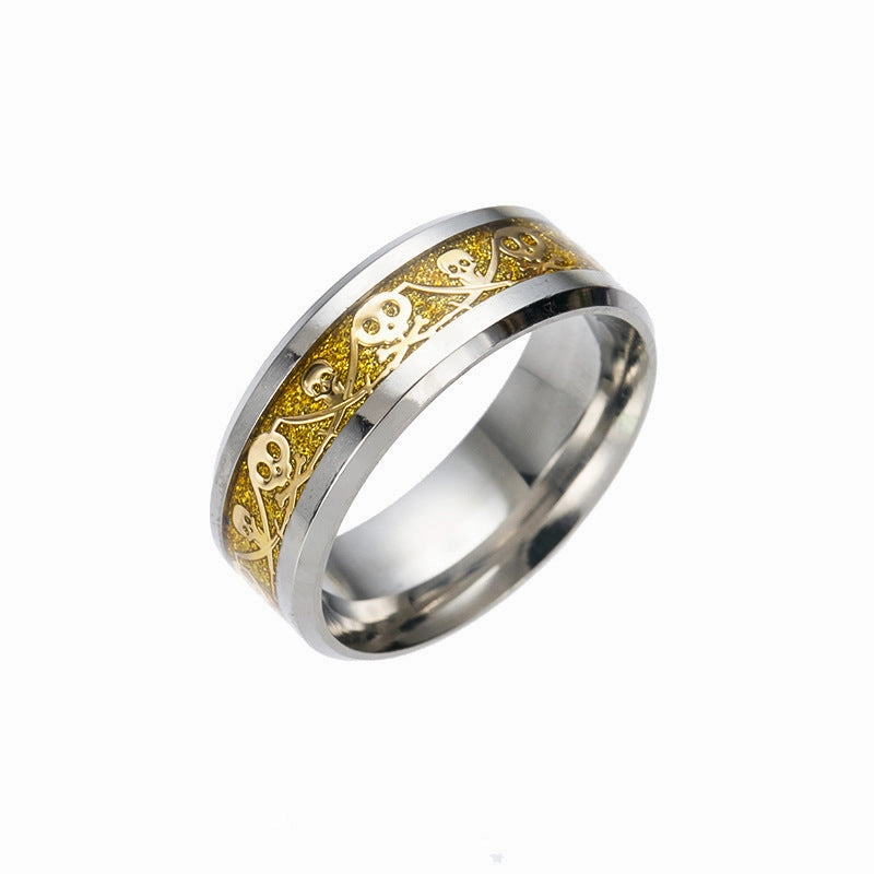 Wholesale Retro Exaggerated Pirate Captain Ring for Men and Women