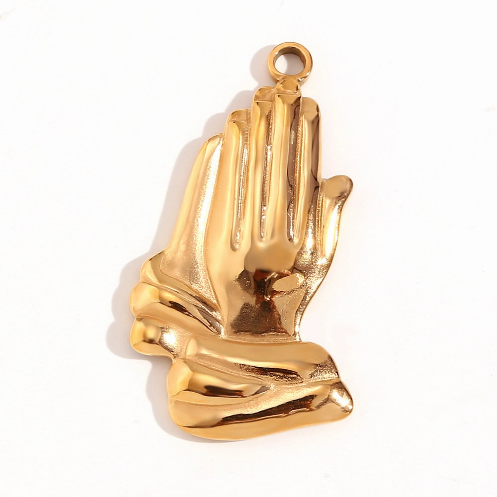 Wholesale Retro Geometric Stainless Steel 18K Gold Plated DIY Jewelry Accessories