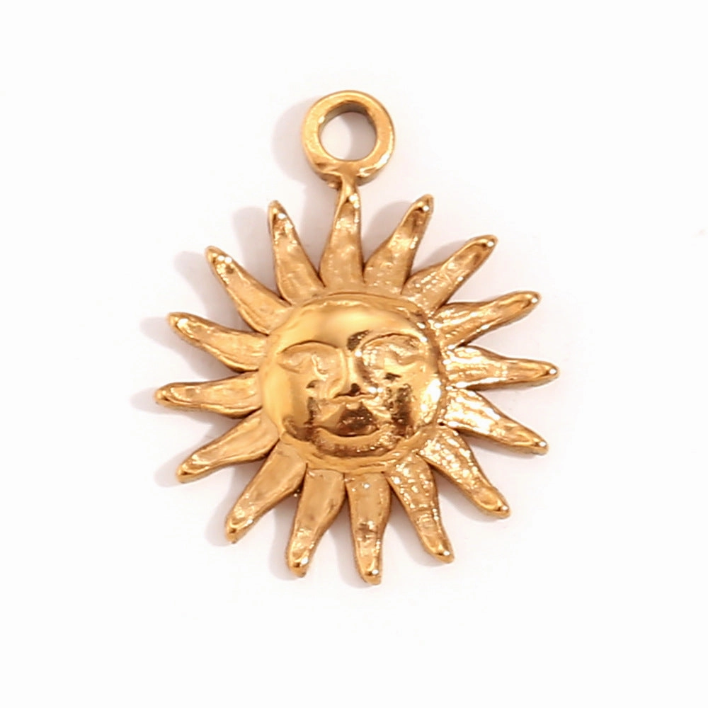 Wholesale Retro Geometric Stainless Steel 18K Gold Plated DIY Jewelry Accessories