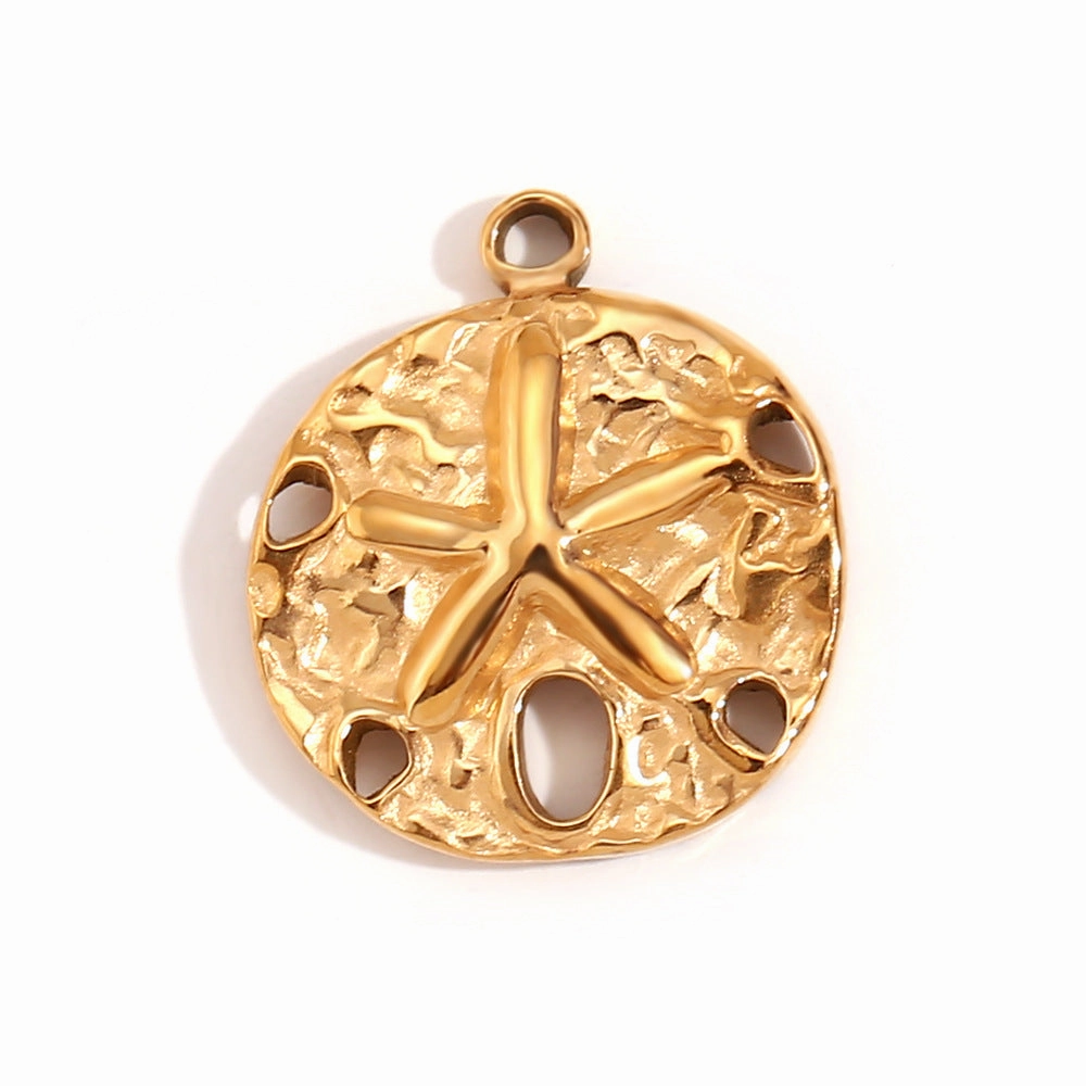 Wholesale Retro Geometric Stainless Steel 18K Gold Plated DIY Jewelry Accessories