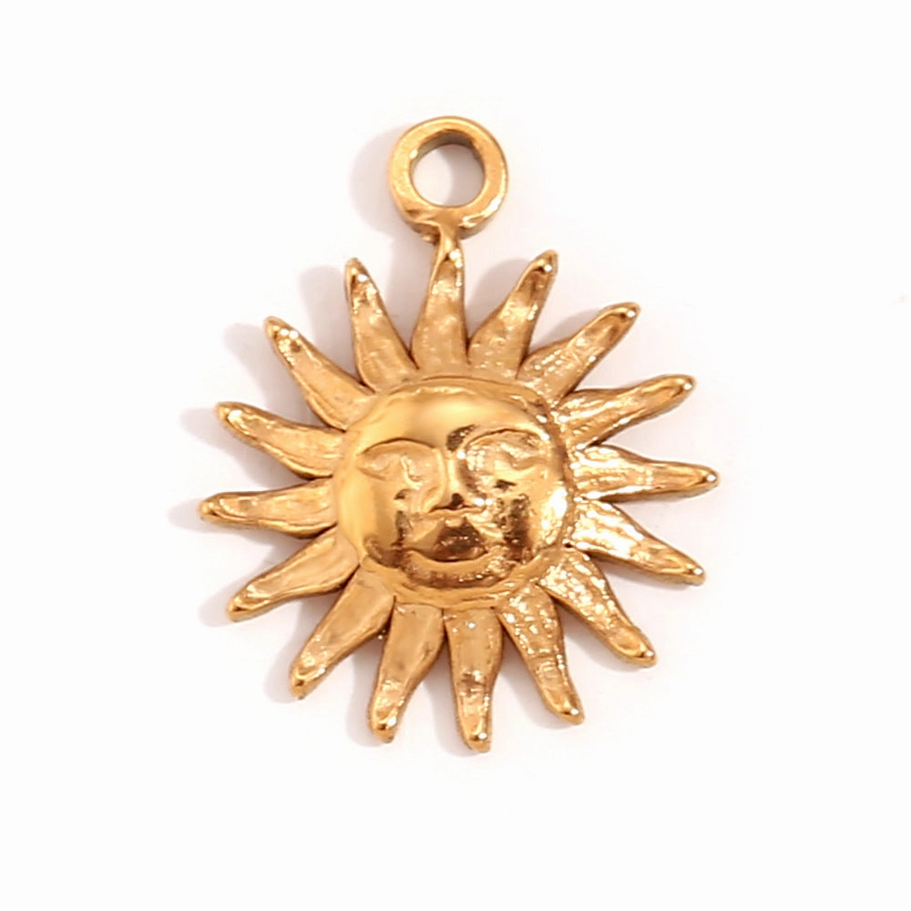 Wholesale Retro Geometric Stainless Steel 18K Gold Plated DIY Jewelry Accessories
