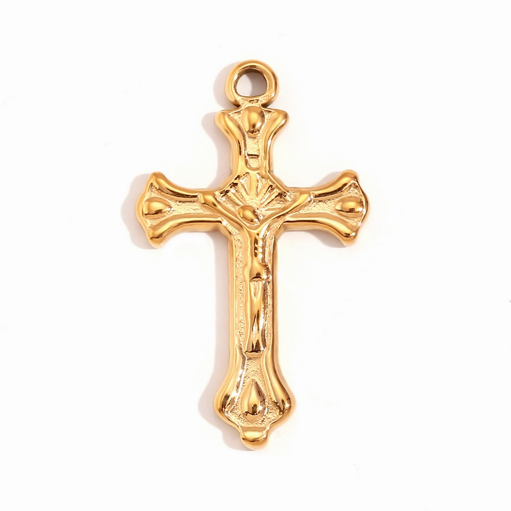 Wholesale Retro Geometric Stainless Steel 18K Gold Plated DIY Jewelry Accessories
