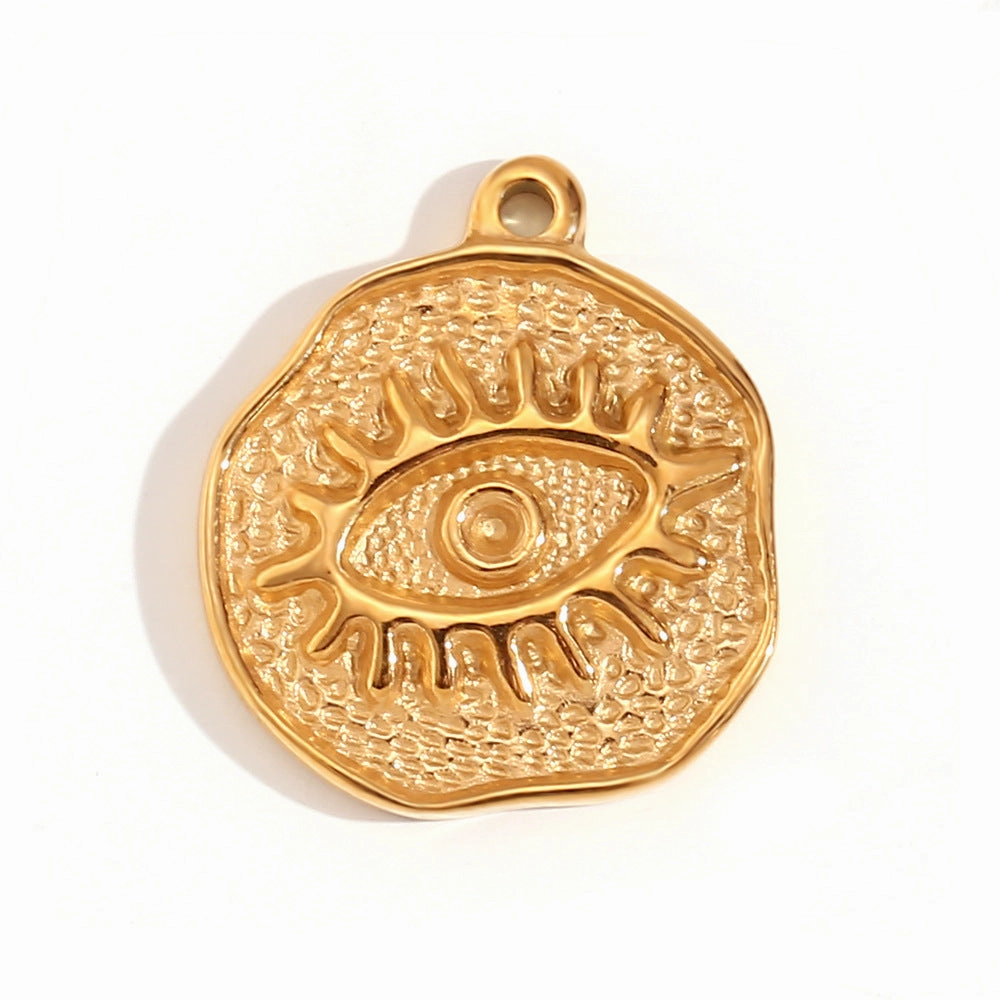 Wholesale Retro Geometric Stainless Steel 18K Gold Plated DIY Jewelry Accessories