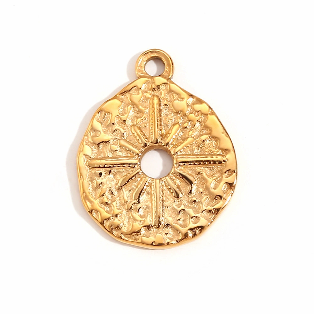 Wholesale Retro Geometric Stainless Steel 18K Gold Plated DIY Jewelry Accessories