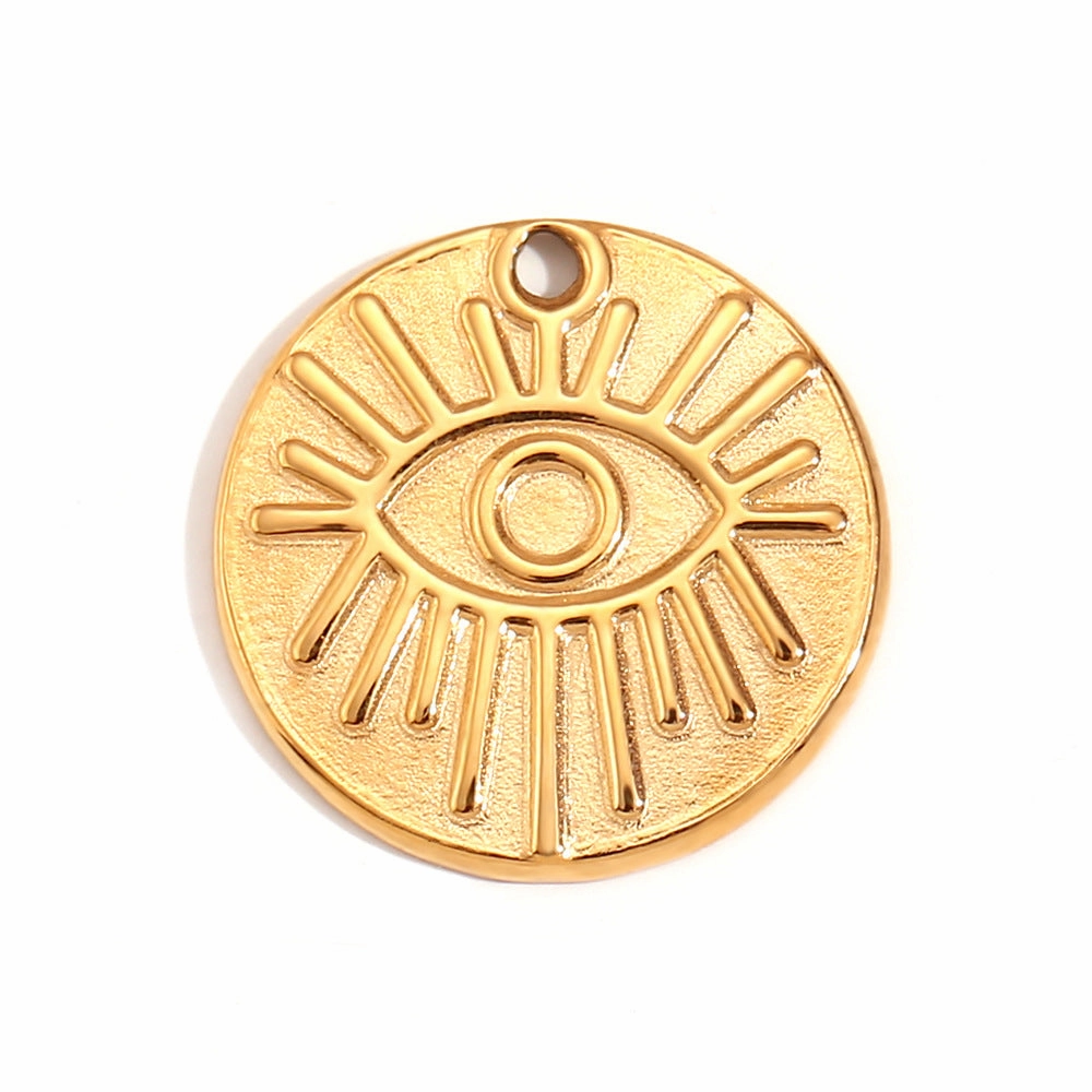 Wholesale Retro Geometric Stainless Steel 18K Gold Plated DIY Jewelry Accessories