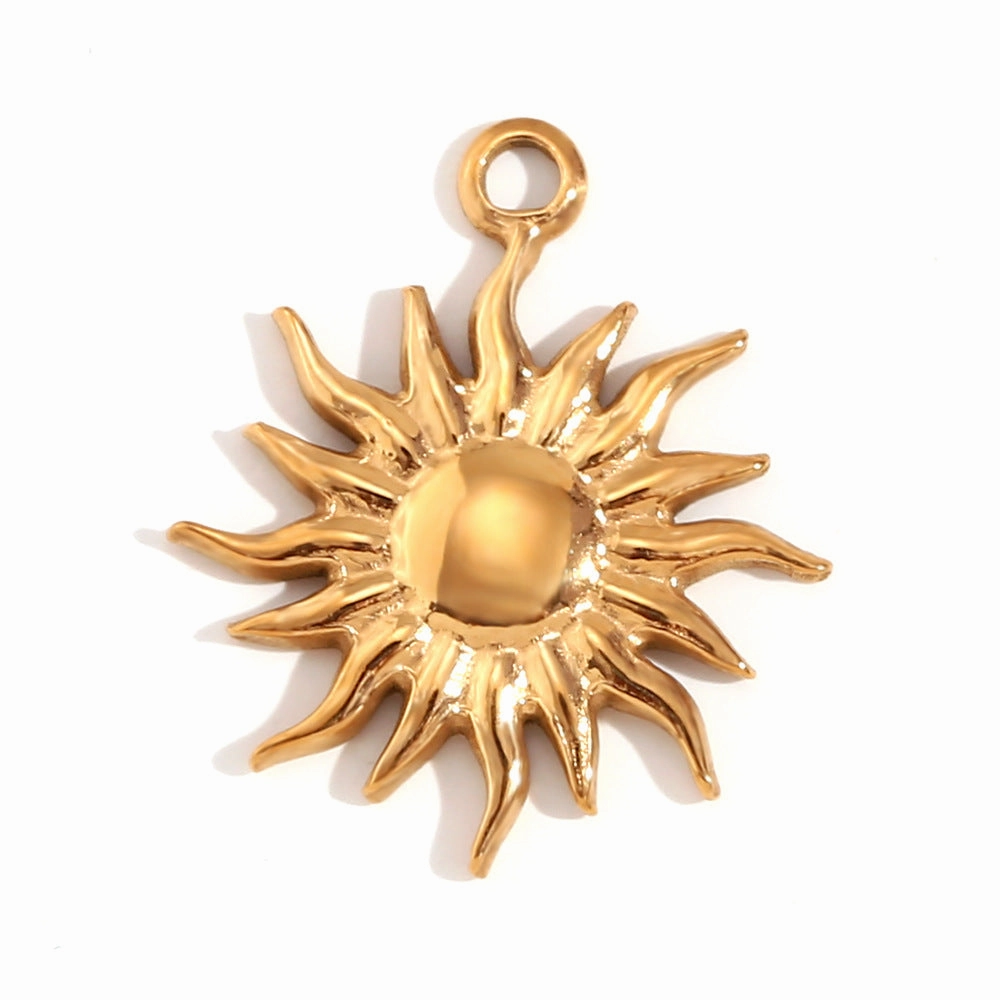 Wholesale Retro Geometric Stainless Steel 18K Gold Plated DIY Jewelry Accessories