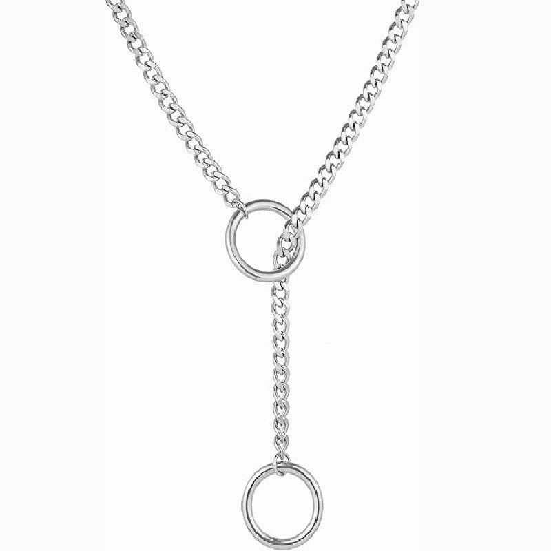 Wholesale Retro Punk Metal Heart Necklace