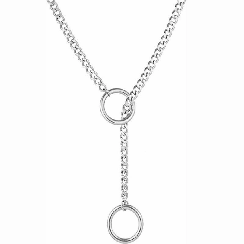 Wholesale Retro Punk Metal Heart Necklace