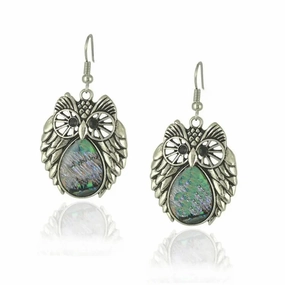 Wholesale  retro style shell owl elephant color shell earrings retro special earrings