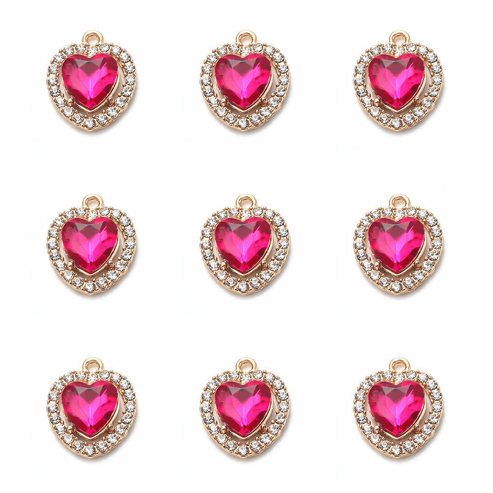Wholesale Rhinestone Alloy Love Necklace Bracelet Pendant
