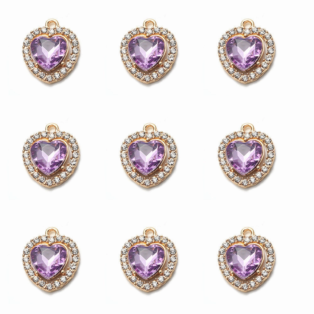 Wholesale Rhinestone Alloy Love Necklace Bracelet Pendant