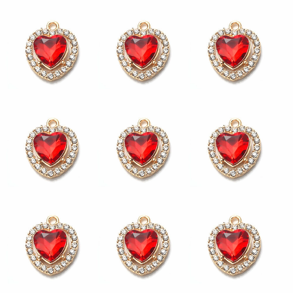Wholesale Rhinestone Alloy Love Necklace Bracelet Pendant
