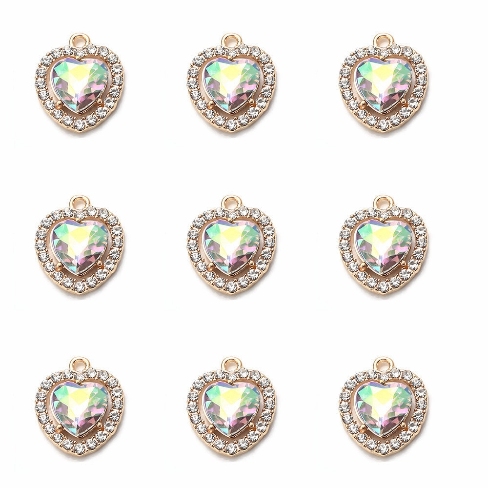 Wholesale Rhinestone Alloy Love Necklace Bracelet Pendant