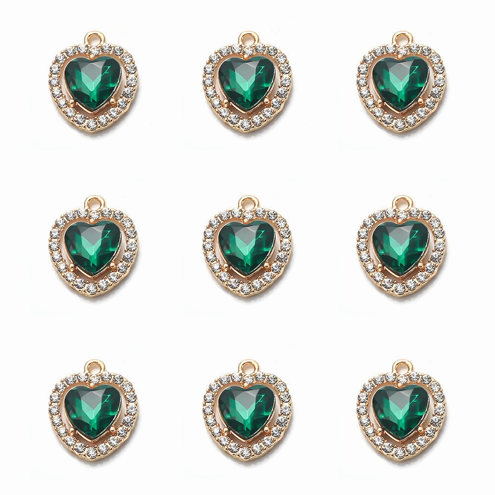 Wholesale Rhinestone Alloy Love Necklace Bracelet Pendant