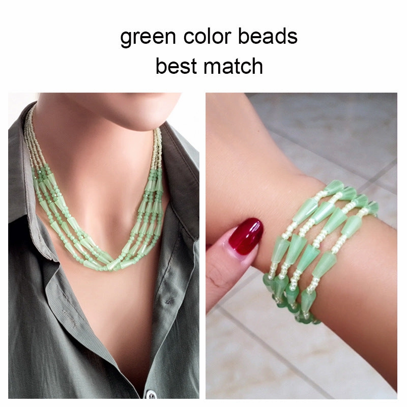 Wholesale Rhinestone Magnetic Clasp Multicolor Bar Crystal Beads Bracelet Necklace