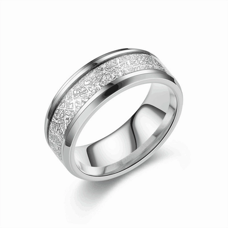 Wholesale Rime Pattern Men's Stainless & Titanium Rings