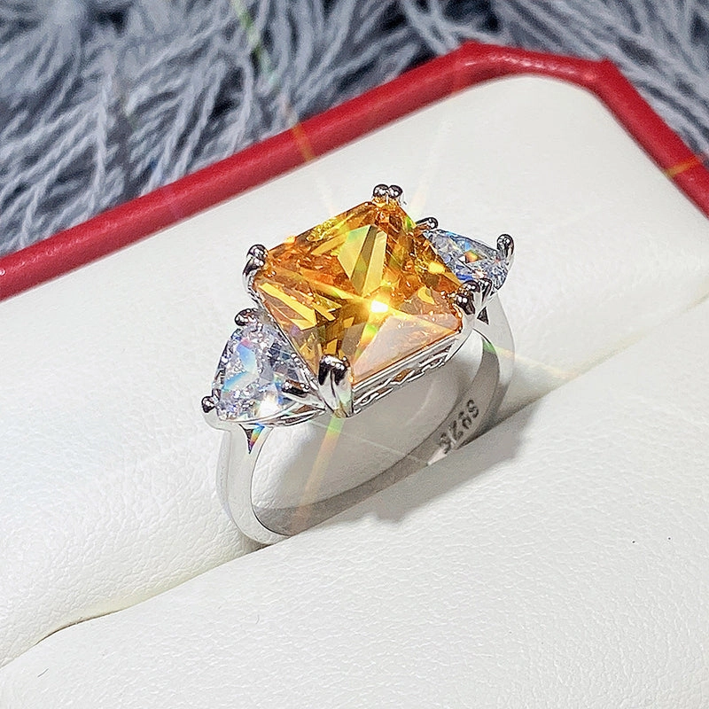 Wholesale Ring Copper Square Zircon Sparkle OLY-RS-CAOS008