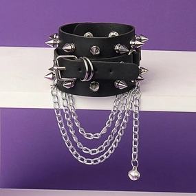 Wholesale Rivet Punk Style Multi-chain Bracelet