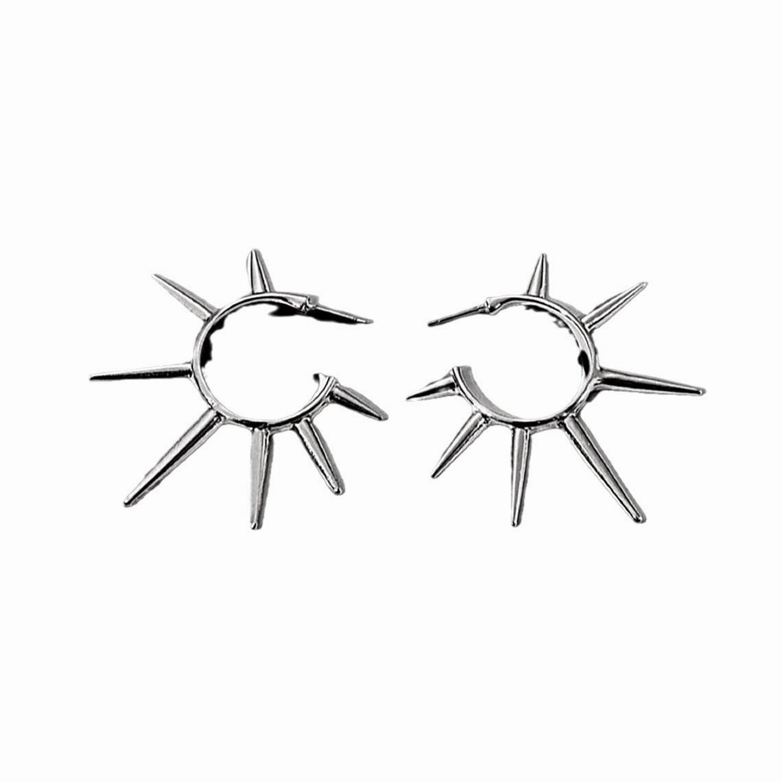 Wholesale Rock Punk Dark Rivet Earrings