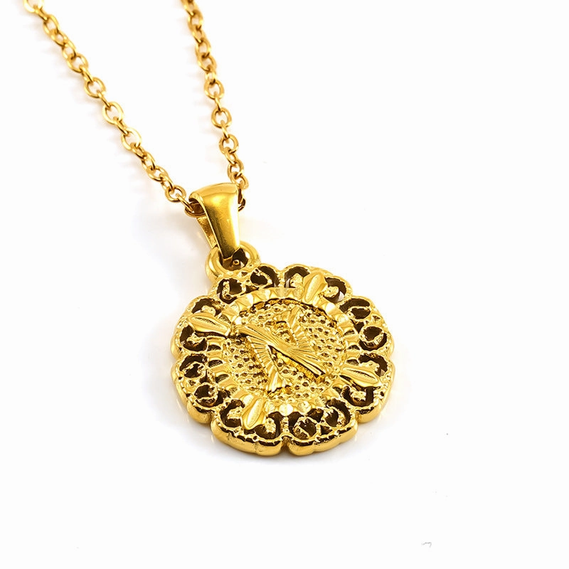 Wholesale Round 26 letter necklace pendant clavicle chain