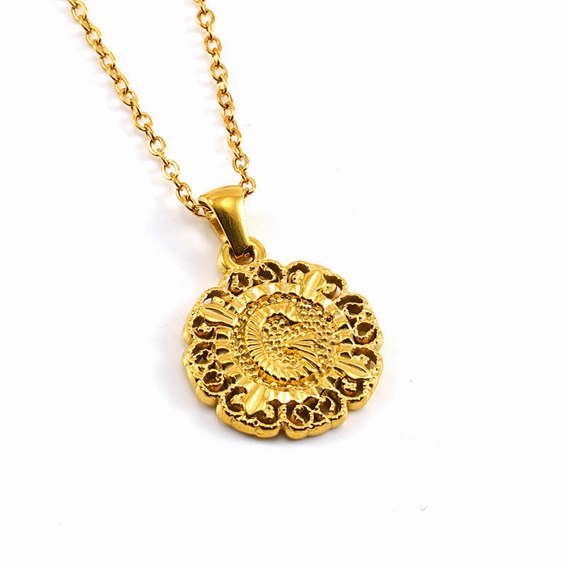 Wholesale Round 26 letter necklace pendant clavicle chain