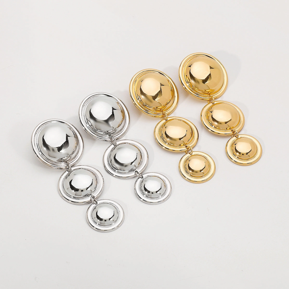 Wholesale Round Long Alloy Earrings