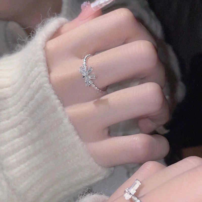 Wholesale Runaway Princess Diamond Bow Ring