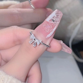 Wholesale Runaway Princess Diamond Bow Ring