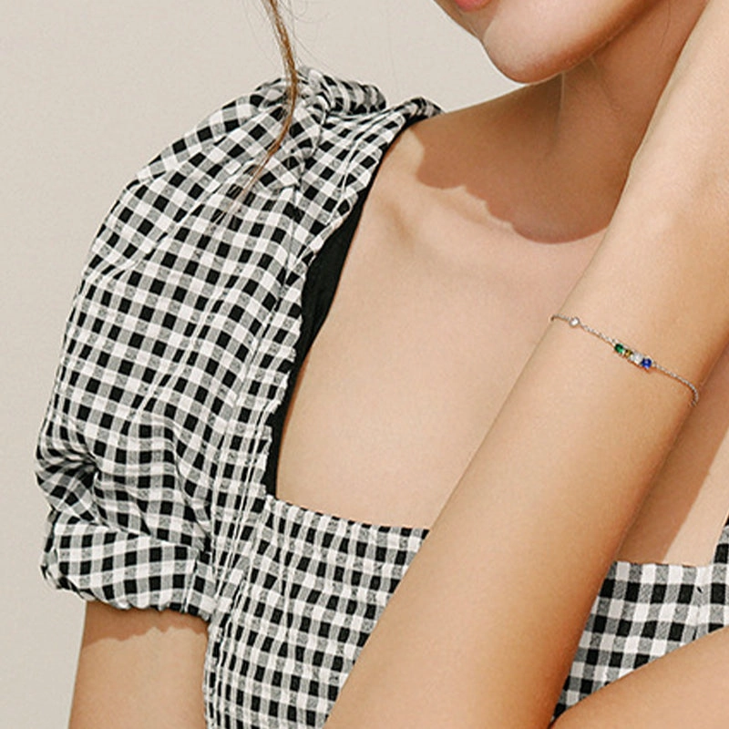 Wholesale S925 Silver Love Heart Crystal Bracelet OLY-BT-MoD001